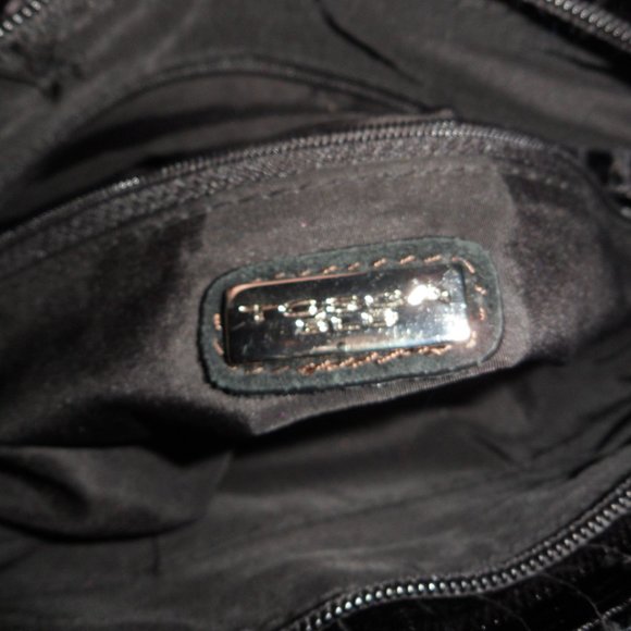 Tosca Blu Snakeskin Suede Purse - Picture 6 of 9